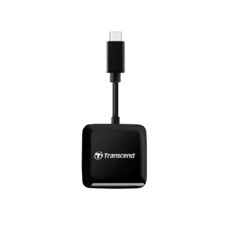 Transcend RDC3 USB-C (3.2 Gen 1) SDHC/SDXC (UHS-I)/microSDHC/microSDXC (UHS-I) Speicherkartenleser, schwarz Transcend RDC3 USB-C (3.2 Gen 1) SDHC/SDXC (UHS-I)/microSDHC/microSDXC (UHS-I) Speicherkartenleser, schwarz