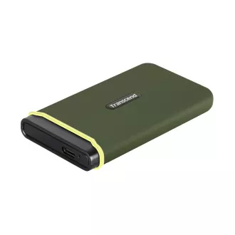 Transcend ESD380C 4TB USB 3.2 Gen 2x2 (USB-C) Externe Anti-Shock SSD (3D TLC), 2000MB/R, 2000MB/W, Army Green