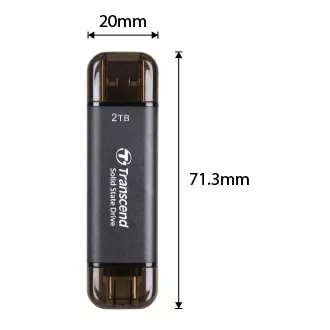 Transcend ESD310C 512GB, Externe SSD, USB 10Gbps, Typ C/A Transcend ESD310C 512GB, Externe SSD, USB 10Gbps, Typ C/A