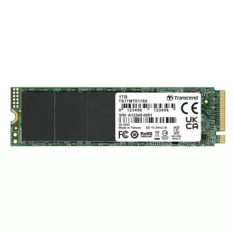 TRANSCEND TS1TMTE115S 1TB, M.2 2280,PCIe Gen3x4, NVMe, TLC, DRAM-los