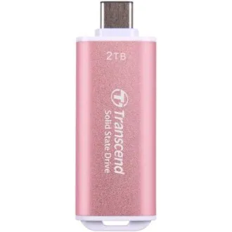 Transcend ESD300P 2TB, Externe SSD, USB 10Gbps, Typ C, 1050MB/R, 950MB/W, rosa