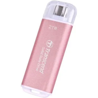 Transcend ESD300P 2TB, Externe SSD, USB 10Gbps, Typ C, 1050MB/R, 950MB/W, rosa