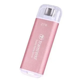 Transcend ESD300P 2TB, Externe SSD, USB 10Gbps, Typ C, 1050MB/R, 950MB/W, rosa