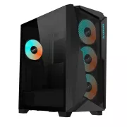 GIGABYTE Gehäuse GB-C301G, RGB Beleuchtung, ohne Netzteil, transparente Seite, Mid-Tower