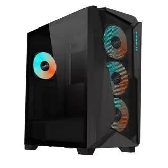 GIGABYTE Gehäuse GB-C301G, RGB Beleuchtung, ohne Netzteil, transparente Seite, Mid-Tower GIGABYTE Gehäuse GB-C301G, RGB Beleuchtung, ohne Netzteil, transparente Seite, Mid-Tower