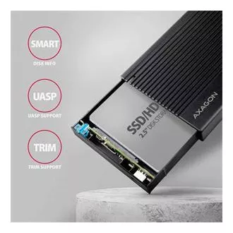 AXAGON EE25-GTR, USB-C 10Gbps - SATA 6G 2.5 AXAGON EE25-GTR, USB-C 10Gbps - SATA 6G 2.5