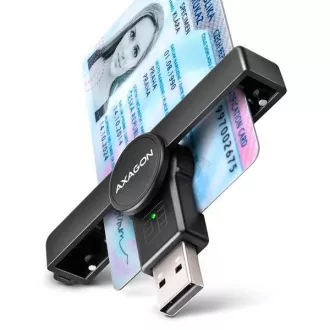 AXAGON CRE-SMPA Faltbarer Taschen-USB-A-Kontakt Chipkartenleser. Geeignet für eCitizen-Anwendungen. AXAGON CRE-SMPA Faltbarer Taschen-USB-A-Kontakt Chipkartenleser. Geeignet für eCitizen-Anwendungen.