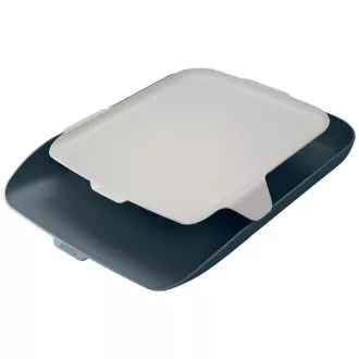 LEITZ Dokumentenhalter mit Organizer Cosy, Samt grau