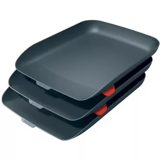 LEITZ Dokumentenhalter mit Organizer Cosy Set 3 Stück Samt grau
