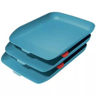 LEITZ Dokumentenhalter mit Organizer Cosy Set 3tlg. ruhig blau