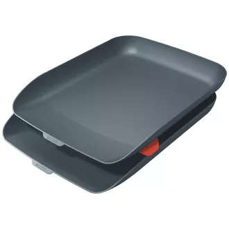 LEITZ Dokumentenhalter mit Organizer Cosy Set 2 Stück Samt grau