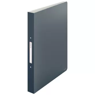 LEITZ Ringbinder Cosy PP 2RR, Doppelring, samtgrau