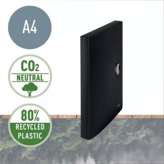 LEITZ Ökologische Dokumentenbox RECYCLE, PP, schwarz