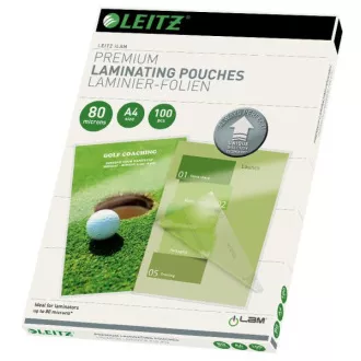 LEITZ Laminiertaschen A4 mit Routing-Technologie, 80 mic (100 Stück)