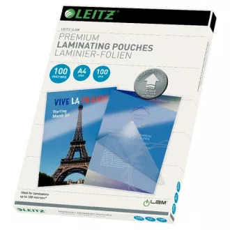LEITZ Laminiertaschen A4 mit Routing-Technologie, 100 mic (100 Stück)