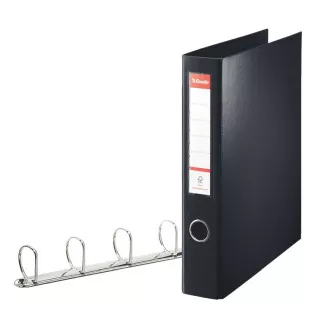 Esselte Kunststoff-Ringbuch VIVIDA, 4DR/40mm, Rücken 60 mm, schwarz Esselte Kunststoff-Ringbuch VIVIDA, 4DR/40mm, Rücken 60 mm, schwarz