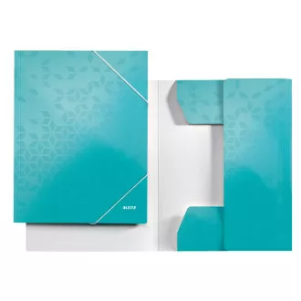 LEITZ Dreifach-WOW-Mappen, A4, eisblau LEITZ Dreifach-WOW-Mappen, A4, eisblau