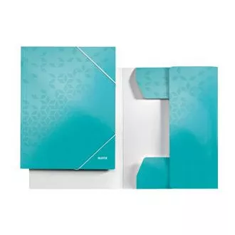 LEITZ Dreifach-WOW-Mappen, A4, eisblau LEITZ Dreifach-WOW-Mappen, A4, eisblau