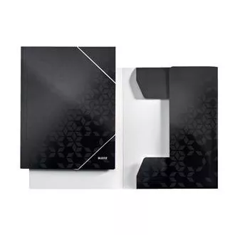LEITZ Dreifach-WOW-Mappen, A4, schwarz LEITZ Dreifach-WOW-Mappen, A4, schwarz