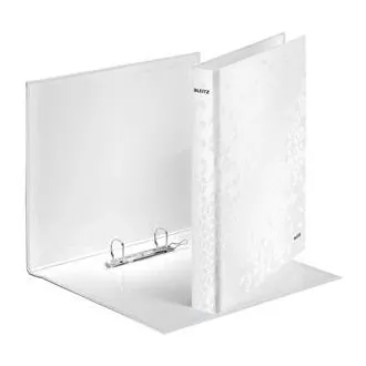 LEITZ Ringbuch WOW, A4 , 2DR/25mm, perlweiß LEITZ Ringbuch WOW, A4 , 2DR/25mm, perlweiß