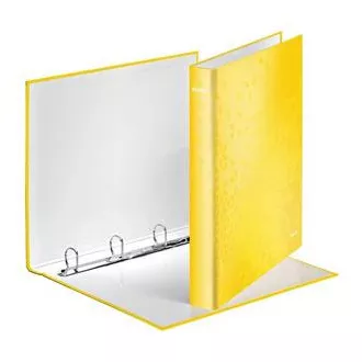 LEITZ Ringbuch WOW, A4 , 4DR/25mm, gelb LEITZ Ringbuch WOW, A4 , 4DR/25mm, gelb