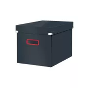 LEITZ Quadratische Box Click&Store COSY, Größe L (A4), Samtgrau