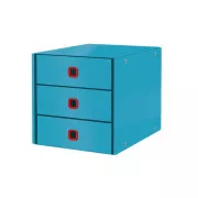 LEITZ Schubladenbox Click&Store COSY, 3 Schubladen, ruhig blau