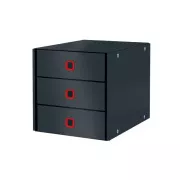 LEITZ Click&Store Schubladenbox COSY, 3 Schubladen, Samtgrau