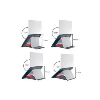 LEITZ Verstellbarer Laptop-Ständer ERGO Cosy, Samtgrau