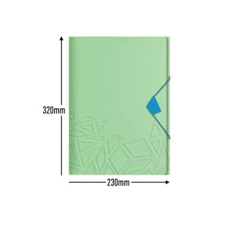 LEITZ UrbanChic PP Drei-Klappen-Mappe, A4, grün LEITZ UrbanChic PP Drei-Klappen-Mappe, A4, grün