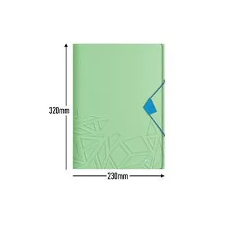 LEITZ UrbanChic PP Drei-Klappen-Mappe, A4, grün