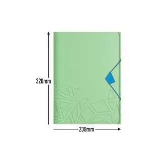 LEITZ UrbanChic PP Drei-Klappen-Mappe, A4, grün LEITZ UrbanChic PP Drei-Klappen-Mappe, A4, grün
