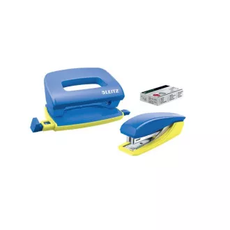 LEITZ UrbanChic Mini-Hefter und Locher-Set, blau LEITZ UrbanChic Mini-Hefter und Locher-Set, blau