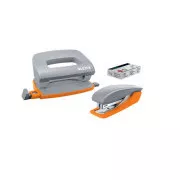 LEITZ UrbanChic Mini-Hefter und Locher-Set, dunkelgrau