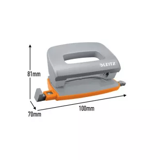 LEITZ UrbanChic Mini-Hefter und Locher-Set, dunkelgrau LEITZ UrbanChic Mini-Hefter und Locher-Set, dunkelgrau