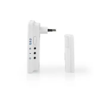 Nedis DOORB223CWT – Set mit kabelloser Türklingel | Netzstromversorgung | 36 Melodien Nedis DOORB223CWT – Set mit kabelloser Türklingel | Netzstromversorgung | 36 Melodien