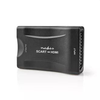 Nedis VCON3463BK - HDMI™ Konverter | SCART-Buchse | HDMI™ Ausgang | 1-Wege | 1080p | 1.2 Gbps | ABS | Schwarz