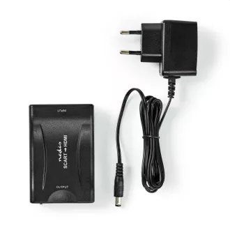Nedis VCON3463BK - HDMI™ Konverter | SCART-Buchse | HDMI™ Ausgang | 1-Wege | 1080p | 1.2 Gbps | ABS | Schwarz