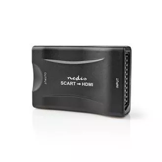 Nedis VCON3463BK - HDMI™ Konverter | SCART-Buchse | HDMI™ Ausgang | 1-Wege | 1080p | 1.2 Gbps | ABS | Schwarz