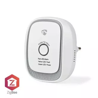 Nedis ZBDG11CWT - SmartLife Gaswarngerät | Zigbee 3.0 | Netzstrom | Android™ / IOS | 75 dB | Weiß Nedis ZBDG11CWT - SmartLife Gaswarngerät | Zigbee 3.0 | Netzstrom | Android™ / IOS | 75 dB | Weiß
