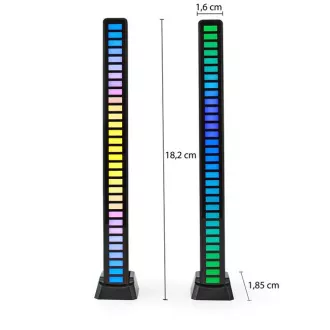 Nedis GALDP110BK - Gaming Light| RGB | Batteriebetrieben | Für Notebook / Desktop | Schwarz Nedis GALDP110BK - Gaming Light| RGB | Batteriebetrieben | Für Notebook / Desktop | Schwarz