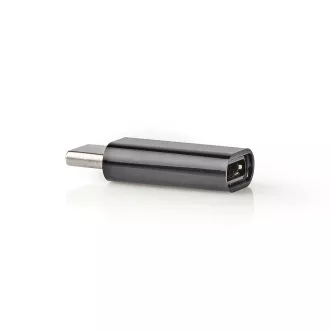 Nedis CCGB60910BK - USB-C Adapter | USB 2.0 | USB-C™ Stecker | USB Micro-B Buchse | 480 Mbps | Rund | Vernickelt Nedis CCGB60910BK - USB-C Adapter | USB 2.0 | USB-C™ Stecker | USB Micro-B Buchse | 480 Mbps | Rund | Vernickelt