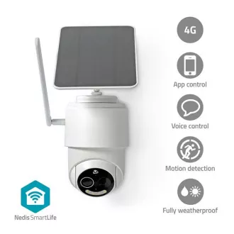 Nedis SIMCBO50WT - SmartLife Außenkamera | 4G | Neigbar | Full HD 1080p | IP65| Nachtsicht | Weiß Nedis SIMCBO50WT - SmartLife Außenkamera | 4G | Neigbar | Full HD 1080p | IP65| Nachtsicht | Weiß