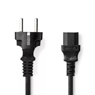Nedis CEGL10030BK20 - Netzkabel | Typ F Stecker | IEC-320-C13 | Direkt | Direkt | 2m | Schwarz Nedis CEGL10030BK20 - Netzkabel | Typ F Stecker | IEC-320-C13 | Direkt | Direkt | 2m | Schwarz