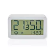 Nedis ZBSC30WT - Intelligenter Klimasensor | Zigbee 3.0 | Batteriebetrieb | Android™ / IOS | Weiß