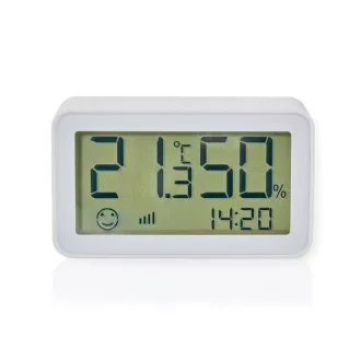 Nedis ZBSC30WT - Intelligenter Klimasensor | Zigbee 3.0 | Batteriebetrieb | Android™ / IOS | Weiß