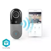 Nedis WIFICDP40CWT - Wi-Fi Smart Home Videotelefon | Cloud/ microSD / Onvif | IP65 | Bewegungssensor | Weiß