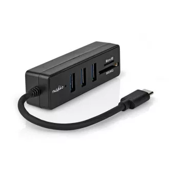 Nedis CCGB64785WT01 - USB-Hub| 1x USB-C™ | 1x USB-C™ / 2x USB 2.0 A Female | 3 Ports | USB-Stromversorgung Nedis CCGB64785WT01 - USB-Hub| 1x USB-C™ | 1x USB-C™ / 2x USB 2.0 A Female | 3 Ports | USB-Stromversorgung