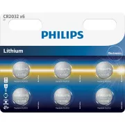 Philips Batterien CR2032P6/01B - 6 Stück