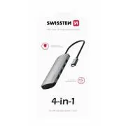 SWISSTEN USB-C-Hub 4-in-1 (4x USB 3.0) Aluminium
